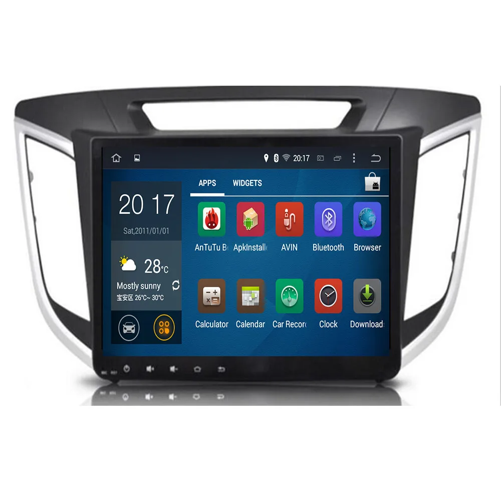Восьмиядерный 4G Android 10 восемь ядер автомобильный DVD для Hyundai ix25 Creta GPS Радио