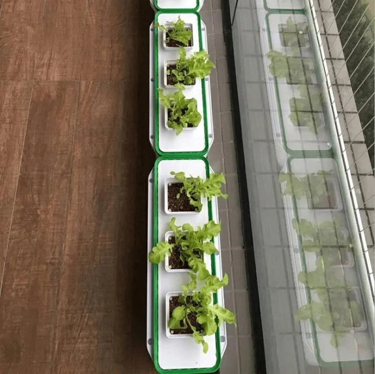 Высокое качество балкон Крытый Гидропоника системы NFT культура воды без воды культивирование органические овощи коробка для посадки