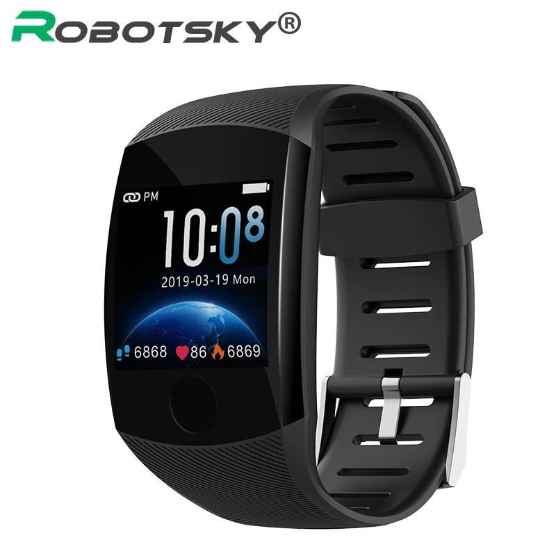 

Q11 Smart Watch Men IP67 Waterproof Fitness Bracelet Big Touch Screen OLED Sport Watch Blood Pressure Activity Tracker Wristband
