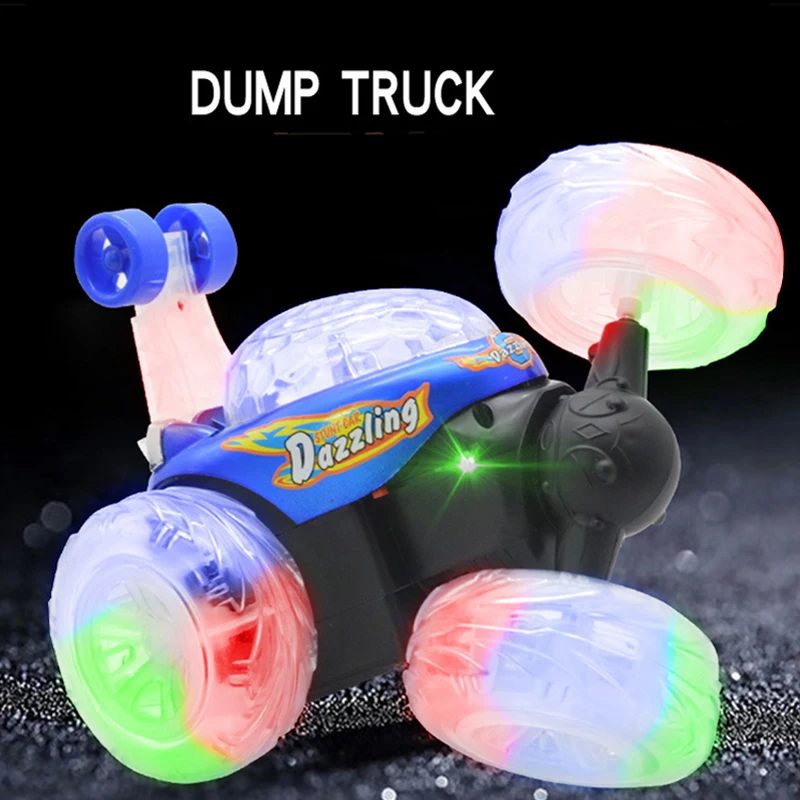 Rechargeable remote control dump truck three music remote stunt car lighting dumpers children s font b