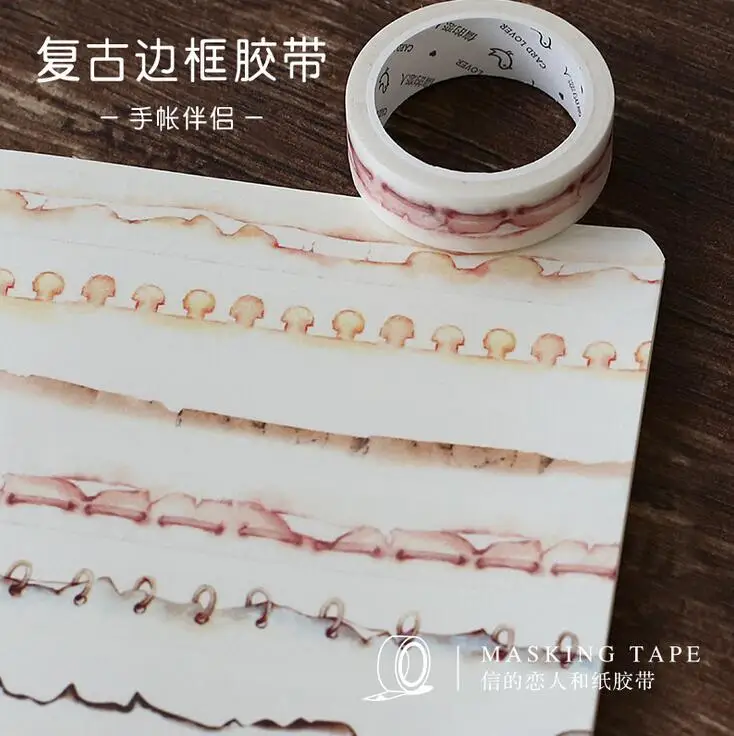 

Creative Functional Paper Edge Washi Tape Adhesive Tape DIY Scrapbooking Sticker Label Masking Tape