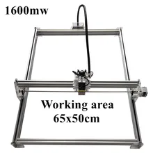 1600mW Mini desktop DIY Laser engraving engraver cutting machine Laser Etcher CNC print image of 50 X 65 cm Laser Engraver