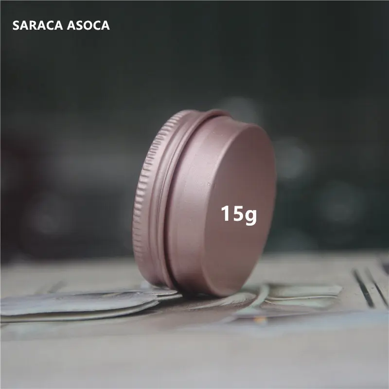 

15ml Empty Refillable Aluminum Jars 15g Silver Metal Tin Cosmetic Containers Crafts Packaging Cosmetic Small Aluminum Box 100PCS
