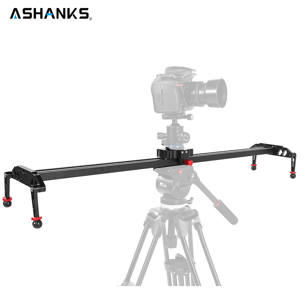 ASHANKS DSLR Camera Slider Aluminum Damping Track Rail Sliders System Video Stabilizer for Vlog Camcorder Youtube Photo Studio