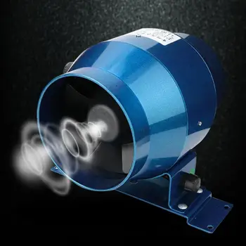 

AC 220V 4" 160CFM Inline Duct Fan Attic Gable Fan With 0-100% Adjustable Speed Contoller Pipe Exhaust Mini Booster Fan