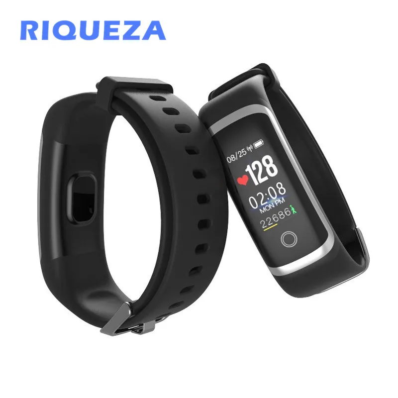 

RIQUEZA M4 Smart Bracelet Sleep Monitor Fitness Tracker Call Reminder Real-time Heart Rate Monitor Women Smart Wristband Gifts