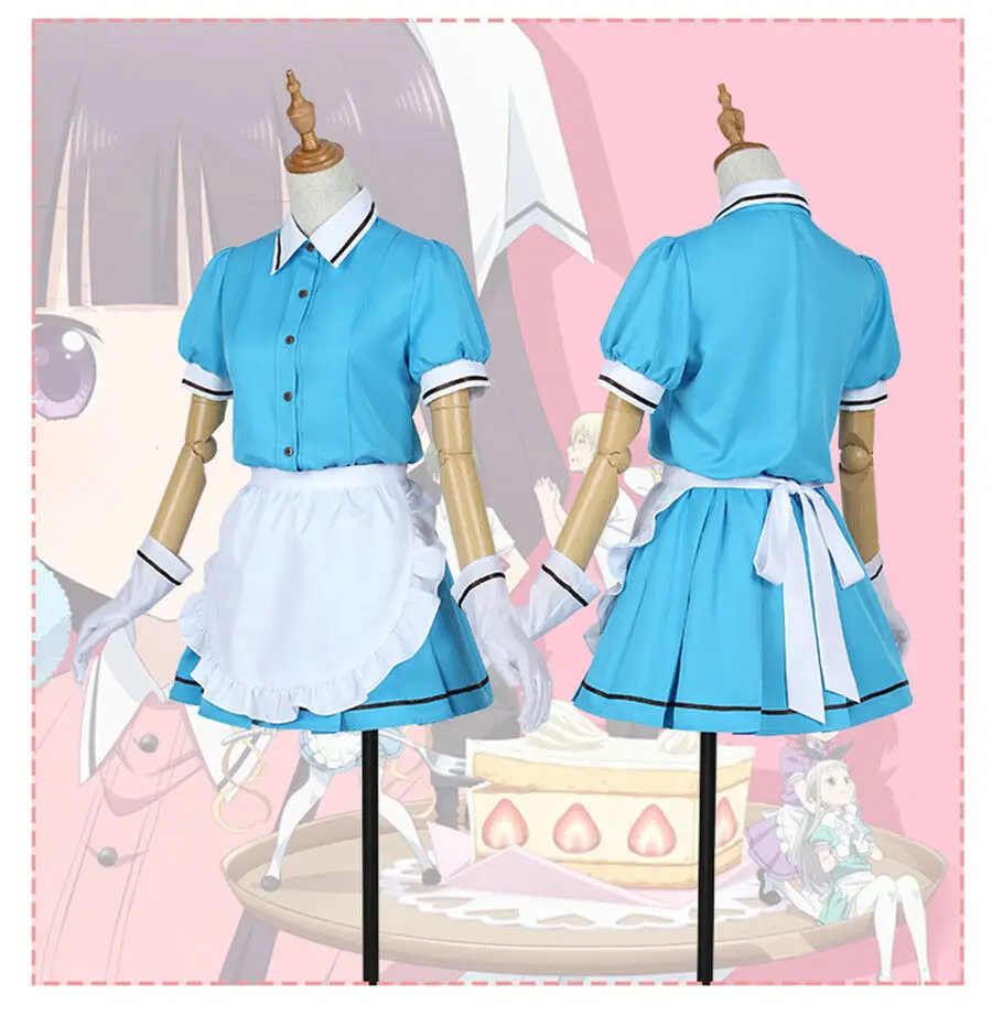 2019 Высокое качество аниме смесь S Maid Sakuranomiya Maika Hinata Kaho платье Mafuyu Косплей костюм