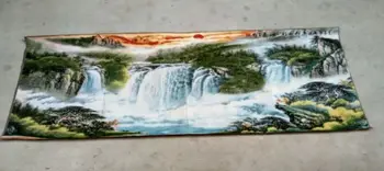 

160x60cm/Nepal silk embroidery thangka draw and everything have fish every year