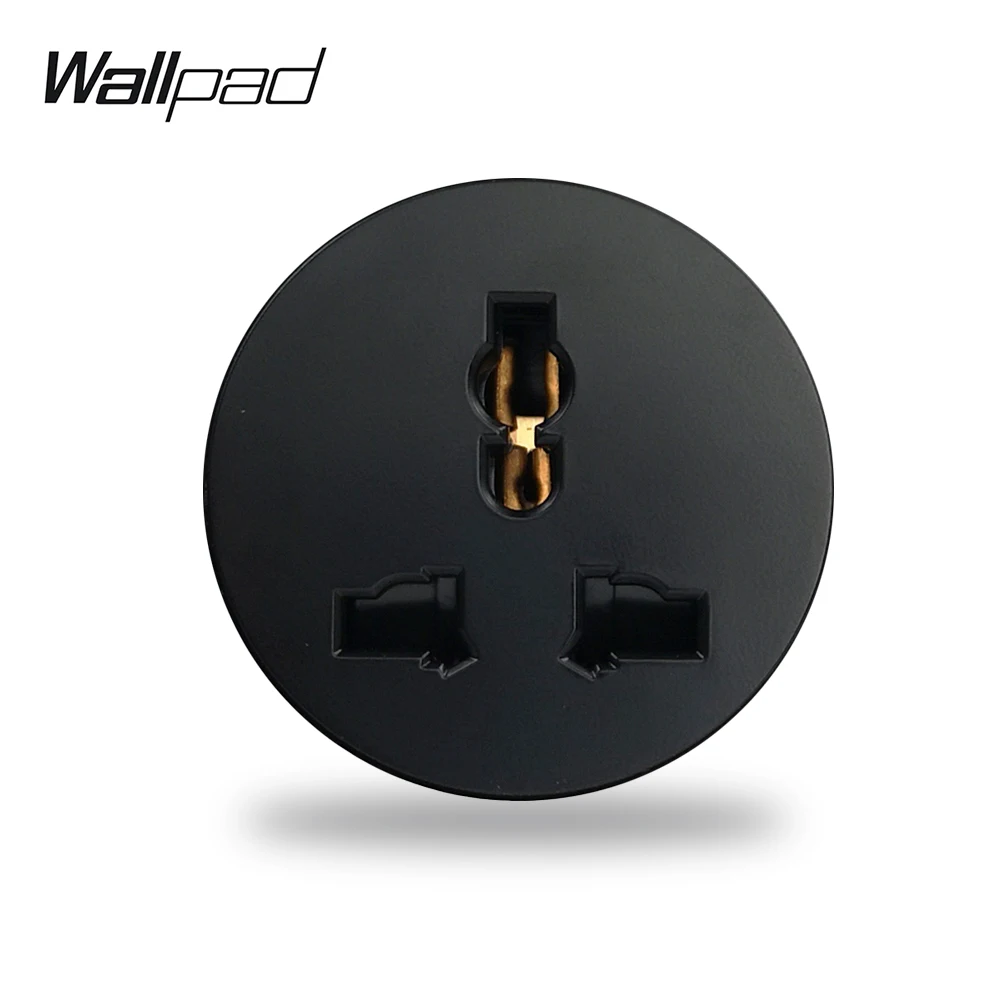 Wallpad L6 EU UK US универсальная настенная электрическая розетка 5 цветов Черный Белый