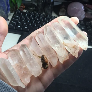 

Flower Pot Ornaments Crystals 8 Pieces a lots Natural Rough Quartz Specimen Healing Crystals Magic Wand Decoration Stone #CWD136