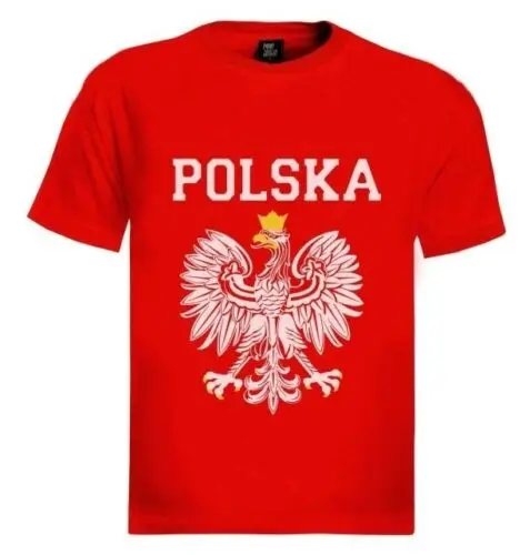 Коллекция 2019 года Модная белая футболка с изображением орла польский флаг