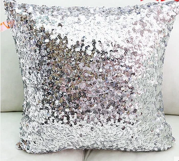 

5Pcs/lot wholesale luxury single embroidery sequin cushion pillow without filling sofa bed ornament free shipping promotion