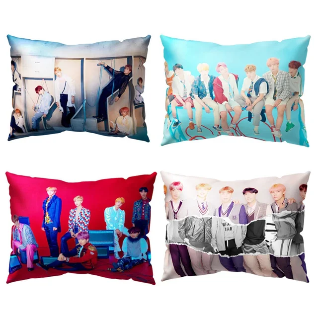 KPOP BTS Rettangolo Coperture per Cuscini Double-Sided Amare Se Stessi Risposta KPOP BTS Rettangolo Coperture per Cuscini Double-Sided Amare Se Stessi Risposta