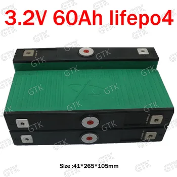 

Promotion 4pcs 3.2v 60ah lifepo4 lithium battery for DIY 12V 36V boat Solar energy storage scooter Inverter caravan vehicle