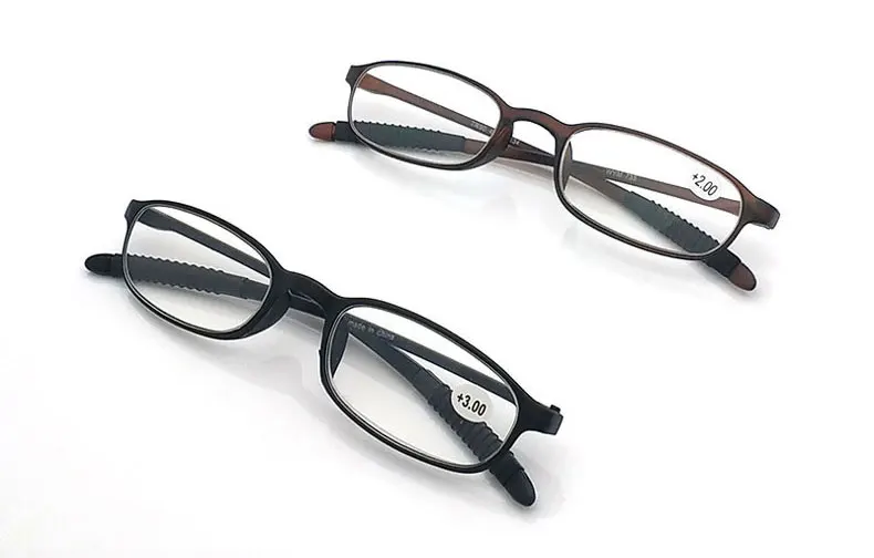 Тонкие очки для чтения для женщин и мужчин+ 1,00+ 1,50+ 2,00+ 2,50+ 3,00+ 3,50+ 4,00+ очки с резиновыми наконечниками ультра-светильник