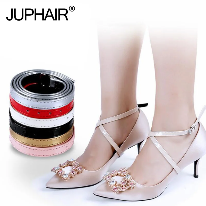 

1 Pair High Quality Detachable Lady high-heeled Shoelace Pumps Anti-slip Shoe Strap With Buckle Shoelaces Replacement Accessorie