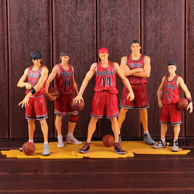 

Slam Dunk Hanamichi Sakuragi Miyagi Ryota Akagi Takenori Mitsui Hisashi Kaede Rukawa Figure Action PVC Collectible Model Toy