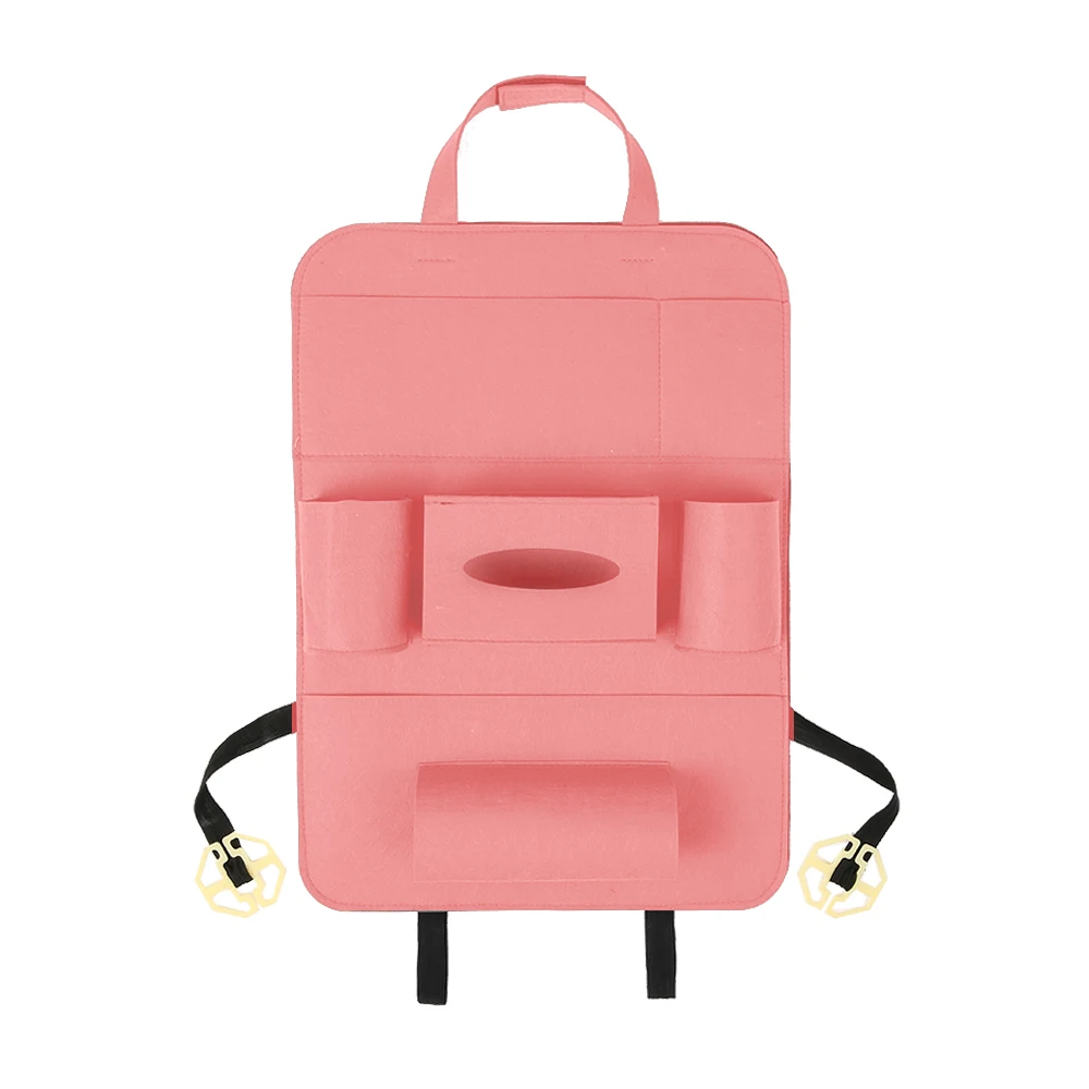KKMOON 11 цветов Универсальный многофункциональный автомобильный багажник на заднее сиденье Органайзер сумка для хранения аксессуары для укладки багажника - Название цвета: Pink