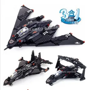 

Banbao 8477 Military Series 3 in 1 Eagle Fighter Helicopter 405 pcs Building Block Sets Educational DIY Bricks Toys
