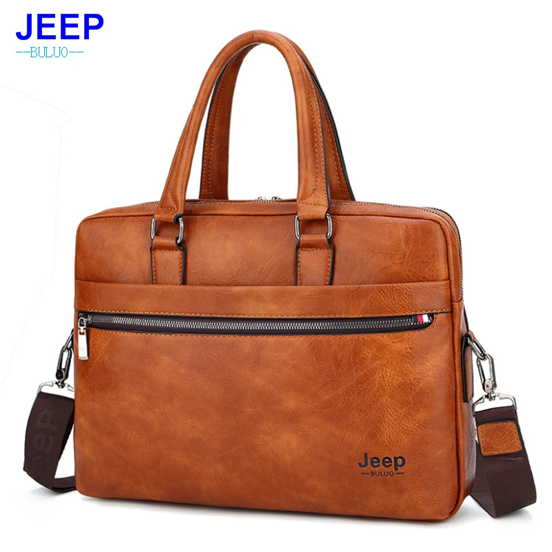 

Jeep Sulppai Men Briefcase of Newly Design Men Leather Handbag Hot Sale Men Crossbody Bag for Fashion Laptop Men Handbags