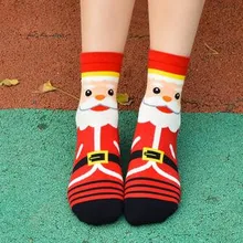 120 пар/лот Federal Express быстро Карамельный цвет носки для малышей; модные рождественские носки с изображением персонажей мультфильма, милые носки для маленьких Санта Клаус Универсальный Размер