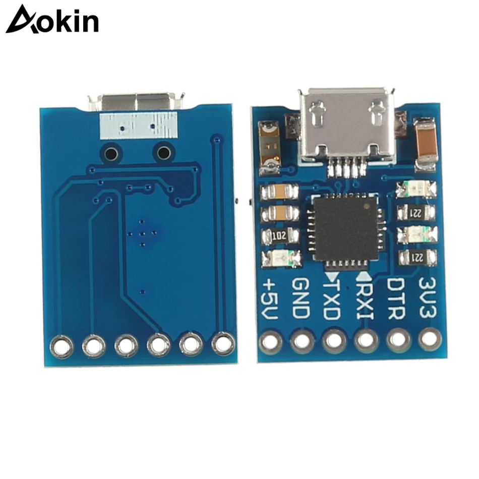 Преобразователь серии CP2102 MICRO USB в UART TTL 6 контактный последовательный
