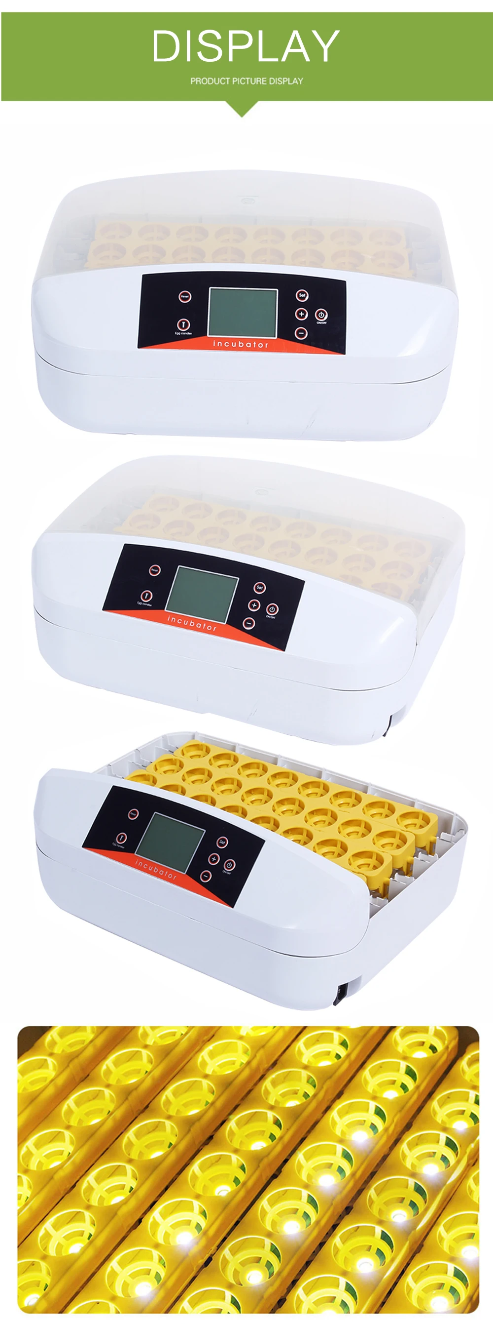Модный инкубатор для яиц 32 шт инкубатор для яиц Цифровой температурный инкубатор