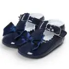 TELOTUNY детские бантом принцесса мягкая подошва обувь для малышей повседневное обувь прекрасная Bowknot обувь для девочек z0829 - Цвет: navy blue