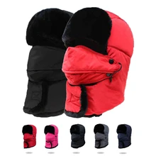 Лыжные походные шапки 5 цветов ветрозащитная Мужская и Женская Термальная Кепка для улицы с масками теплая Регулируемая альпинистская шляпа PB022