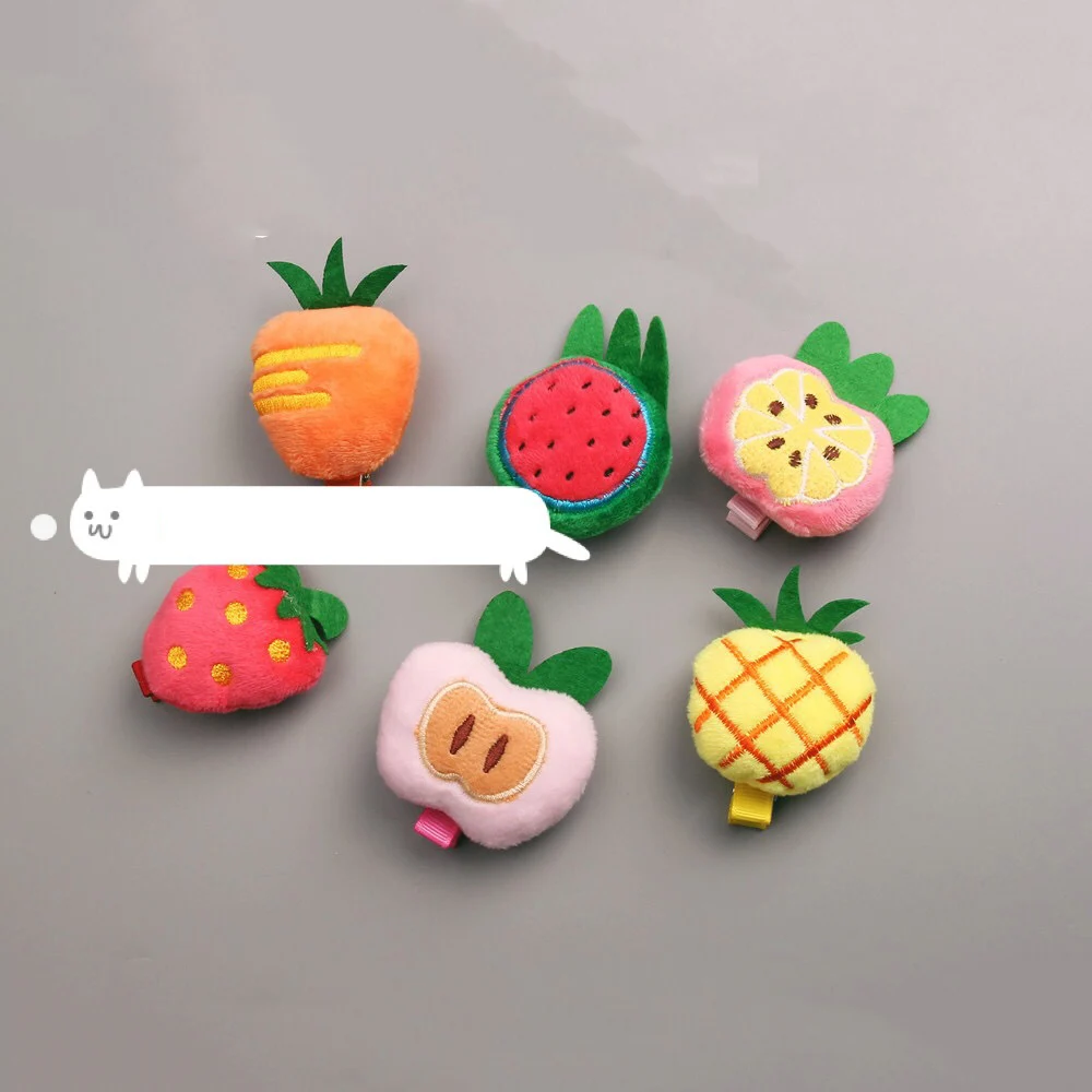 

New Fashion Strawberry Pineapple Fruit Baby Hairpins Princess Barrette kids Hair Clips Children Headwear Girls Hair Accessories
