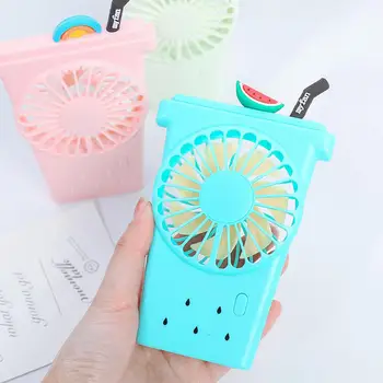 

HobbyLane Mini Portable Cooling Fan Cup Shape Handheld Mini USB Charging Adjustable Fan With Battery d29