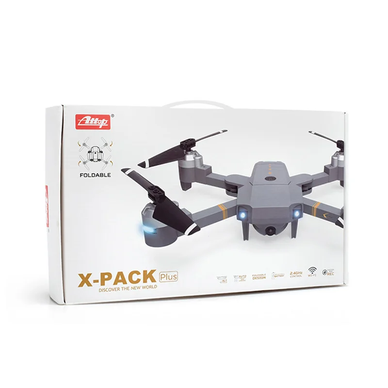 

ATTOP Original HD WIFI FPV With Wide Angle HD Camera High Hold Mode Foldable Arm RC Quadcopter RTF Mini Drones with Camera