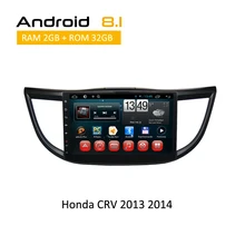 2 din 10 Inch HD 1024*600 Capacitive Touch Screen for Honda CRV With Auto Car Radio Crv Stereo Audio Video BT GPS Navigation