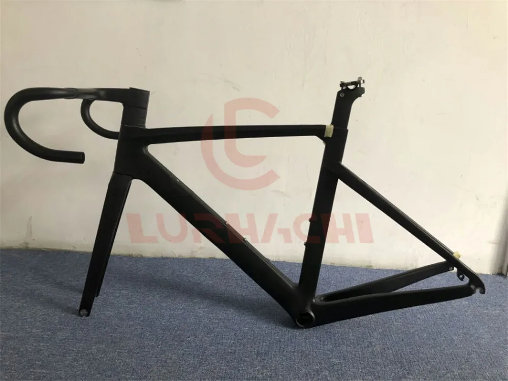 

LURHACHI New Arrival T800 AERO Road Carbon Fiber Frame Road Bike Frame Fork Clamp Seatpost ALABARD Carbon Handlebar With