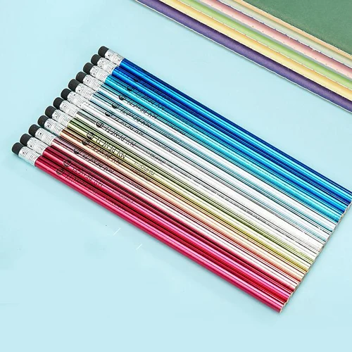 4sets/lot Wooden pencils Novelty colorful stationery standard pencil
