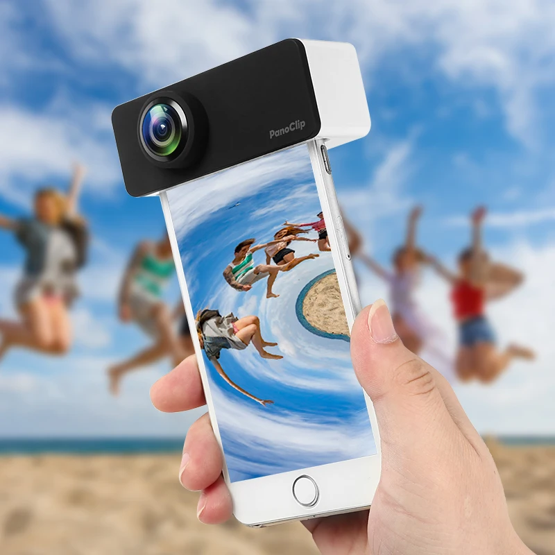 

mobile phone lens kit 360 degrees external fisheye and wide angle lens panoclip for iphone7/8 iphone7p/8p iphoneX