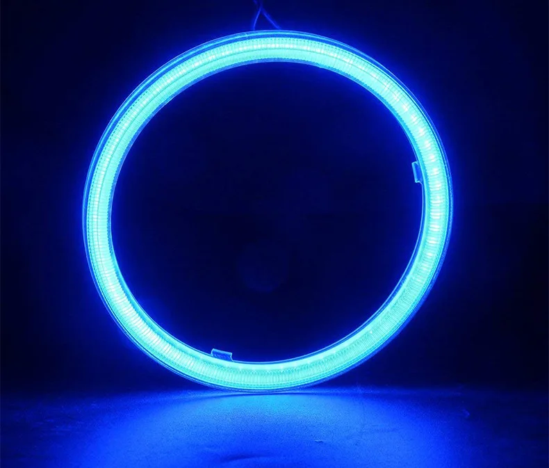 2x Angel Eyes 60mm 70mm 80mm 90mm 100mm 110mm 120mm Halo Ring Car Led Fog Light Motorcycle Daytime Running Light DRL Headlight (11)