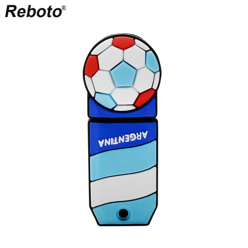 Reboto USB 2.0 Pendrive Cartoon Football USB Flash Drive 16GB 8GB 4GB U Disk 64GB 32GB Mini Memory Stick