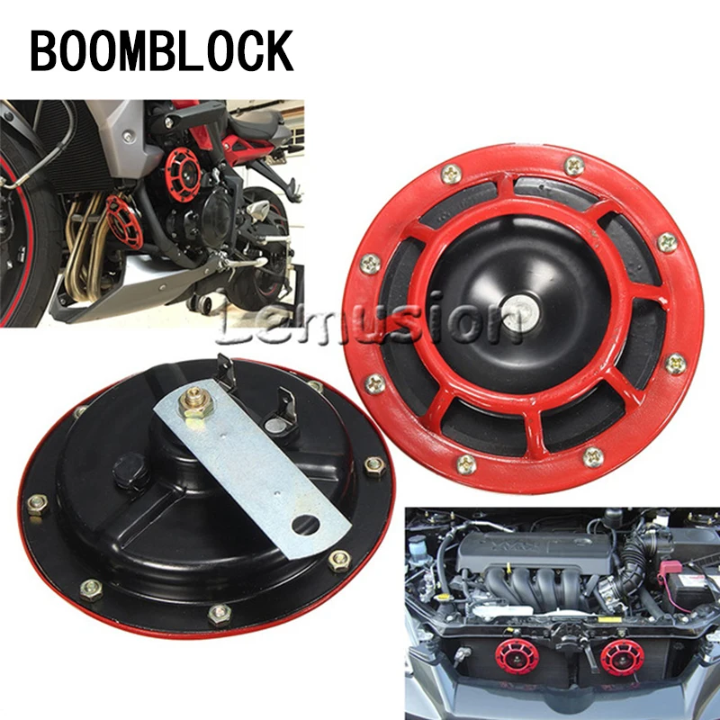 

BOOMBLOCK 2pcs/set Car Motorcycle Speaker Trump Alarm Part For Bmw E46 E39 Audi A3 A6 C5 A4 B6 Mercedes W203 W211 Mini Cooper