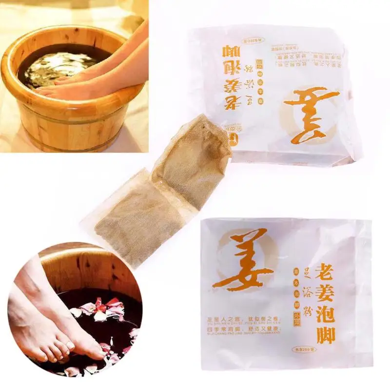 

20bags/Box Precious Ginger Foot Soak Traditional Chinese Medicine Foot Bath Body Pain Relief Relaxation