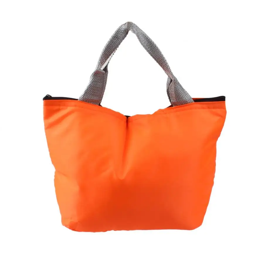 Дешевый Ланч-бокс водонепроницаемый портативный для пикника изолированный ящик для хранения еды сумка-Органайзер ланч-сумка для обедов тепловой мешок Lucky - Цвет: Orange