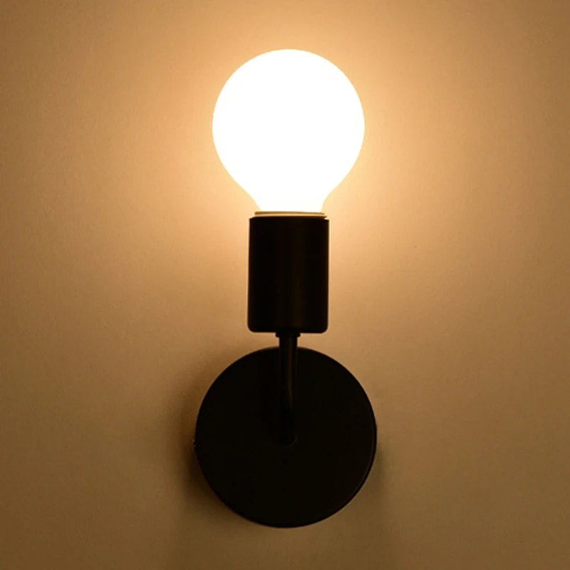  modern bedside lamp wrought iron wall lamp personality creative video wall corridor aisle energy-sa - 32857608387