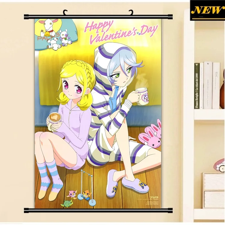 40X60CM Puri Para PriPara Prism Paradise cameltoe loli cartoon anime wall picture art cloth mural scroll poster canvas painting | Дом и сад