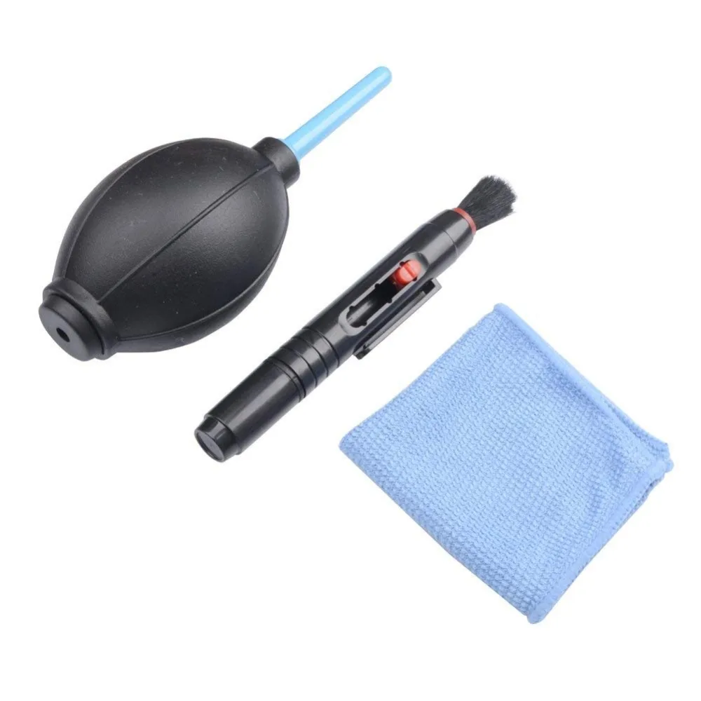 3 in 1 Camera Lens Cleaning Kit Cleaning Lens Pen + Brush Lint + free