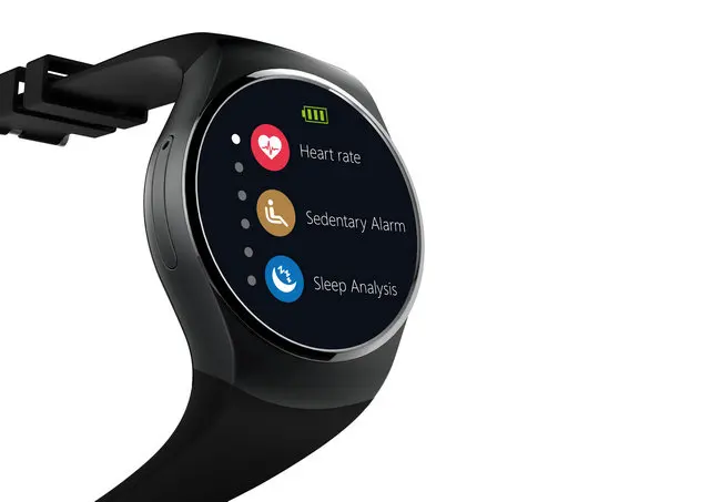Смарт-часы с круглым экраном Bluetooth для Android IOS с sim-картой монитор сердечного ритма синхронизация информации