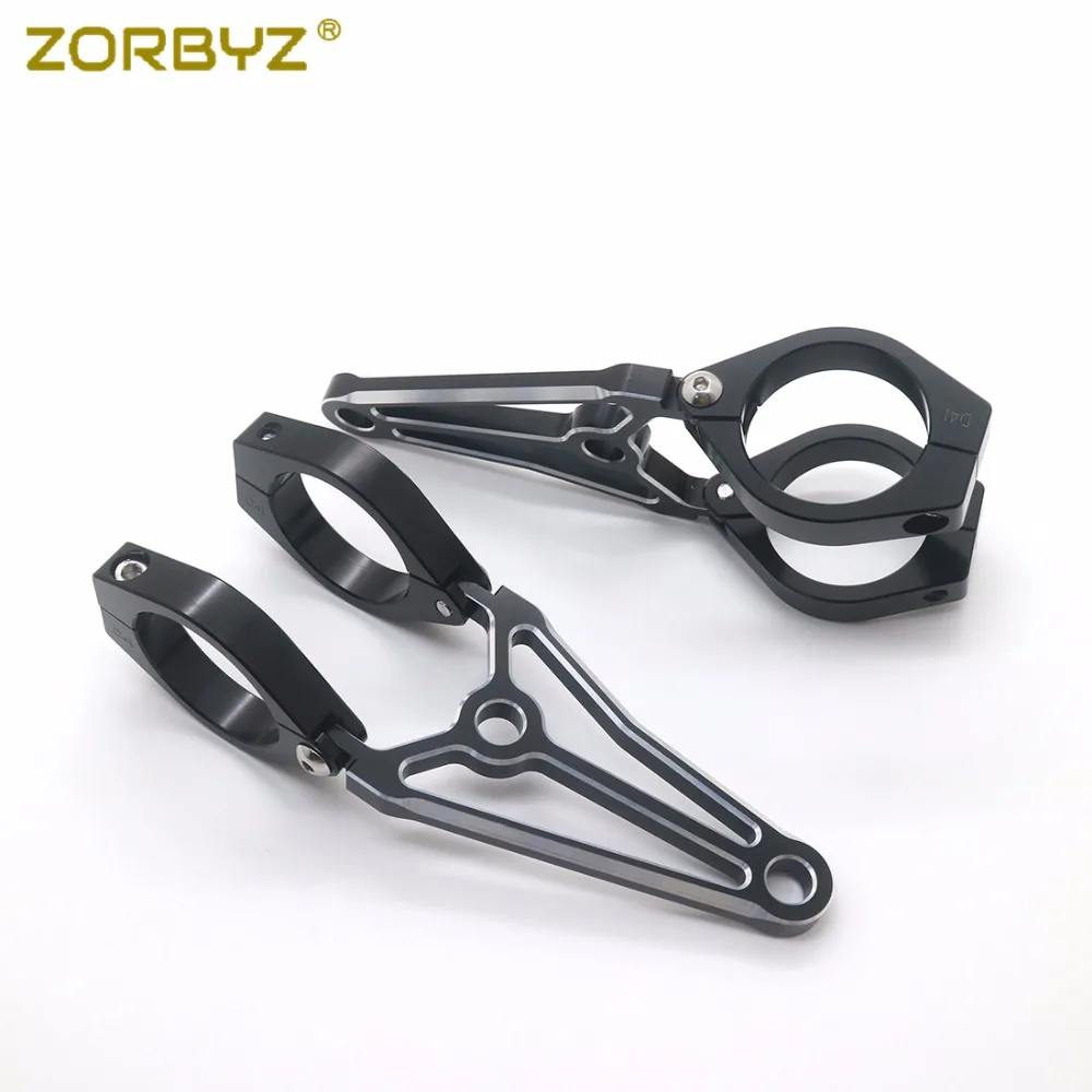 

ZORBYZ Motorcycle 39mm CNC Headlight Mount Bracket Fork Turn Light Clamps For Harley Honda Kawasaki Cafe Racer Custom
