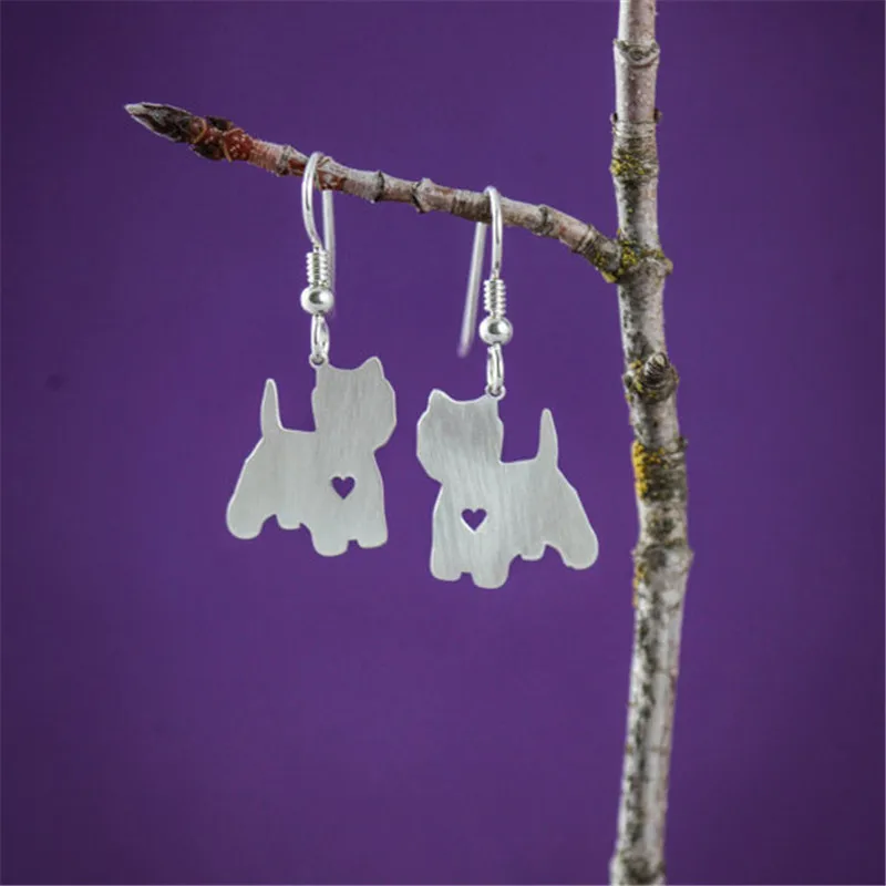 SALE - Yorkshire Terrier Earrings - Dog -  Silver Dog Charms - Dangle Charm Earrings - Memorial - Mothers Day Gift - Dog Lover