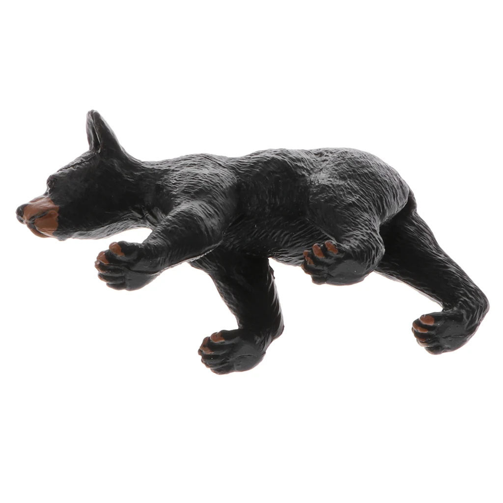 Simulation Animal Model Figure Toys Figurine Home Decor Black Bear S