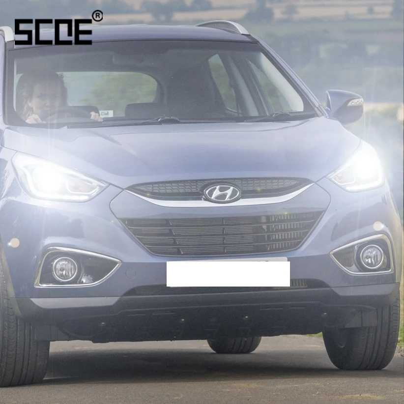 

For hyundai ix35 ix55 Santa Fe Sonata Veloster SCOE 2PCS Auto High Beam Super Halogen Bulb Headlight Car Styling warm white