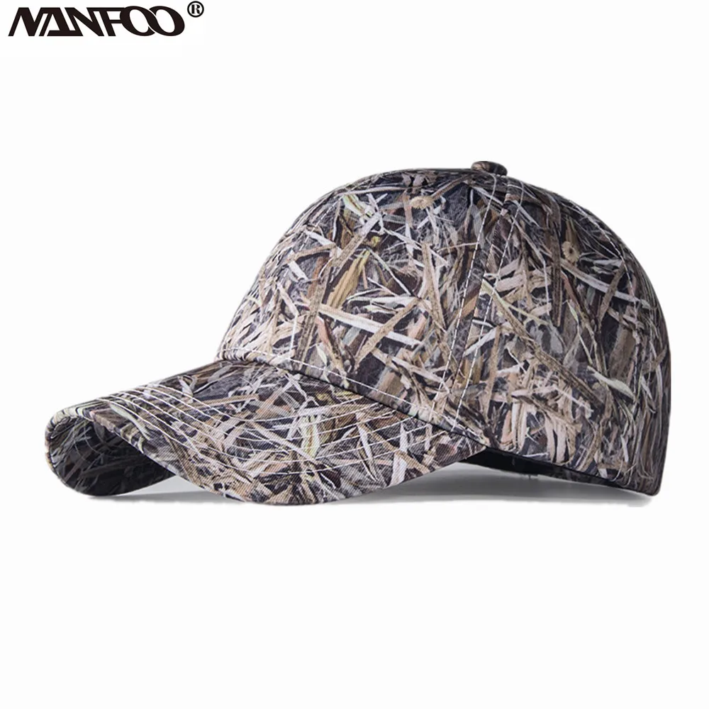 

Spring Summer Outdoor Unisex Adult Climbing Breathable Sunshade Cap Hunting Bionic camouflage Peaked Cap Hiking Baseball cap